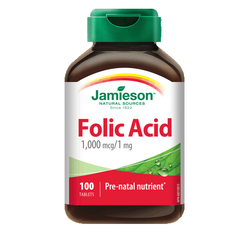 Folic Acid 1 mg, 100 tabs
