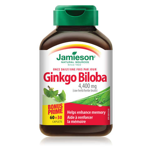 Ginkgo Biloba, 90 caplets