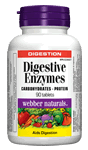 Digestive Enzymes, for Proteins & Carbohydrates, 90 tablets