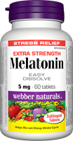 Melatonin, Extra strength, Easy Dissolve, 5 mg, 60 sublingual tablets