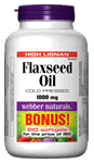 Flaxseed Oil, Cold Pressed, 1000 mg, BONUS! 180+30 softgels