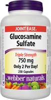 Glucosamine Sulfate, Extra Strength, 750 mg, 250 capsules
