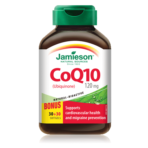 CoQ10 120 mg , 30 + 30 softgels