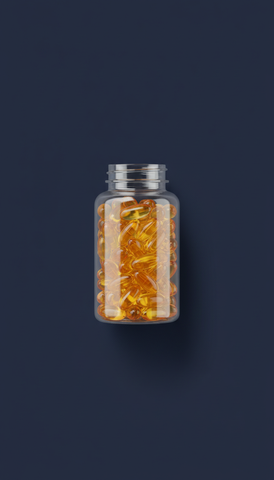Vitamin D3 Capsules Clear Bottle