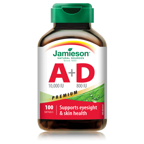 Jamieson Vitamin A and D Fortified, 100 caps