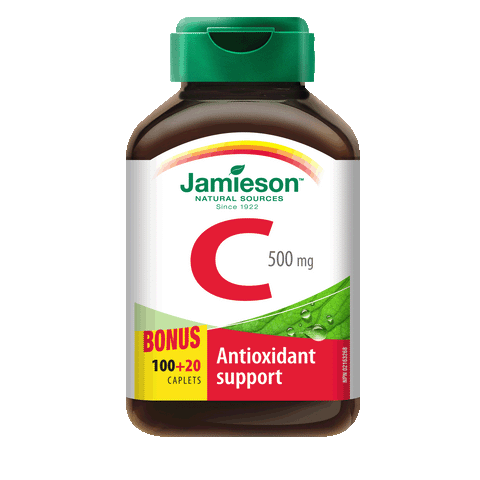 Jamieson Vitamin C 500 mg, BONUS PACK!  100 + 20 caplets
