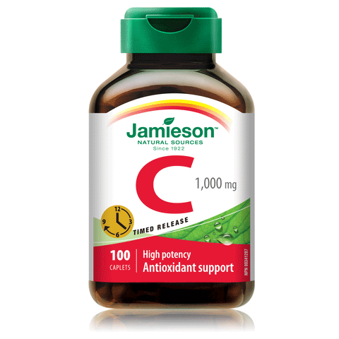 Jamieson Vitamin C 1,000 mg — Timed Release, 100 caplets