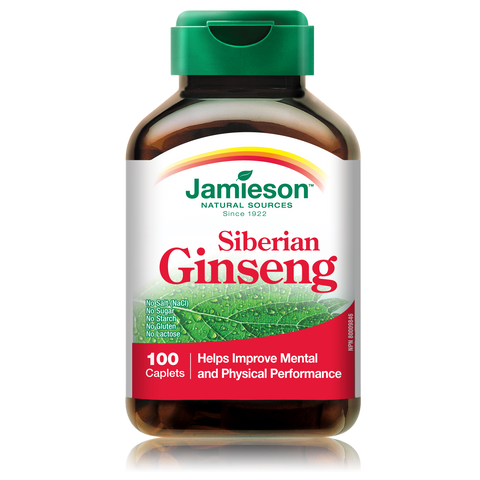 Siberian Ginseng 650 mg, 100 caplets