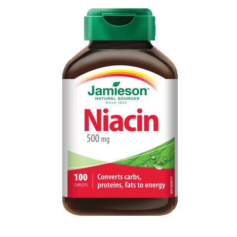Niacin 500 mg, 100 caplets