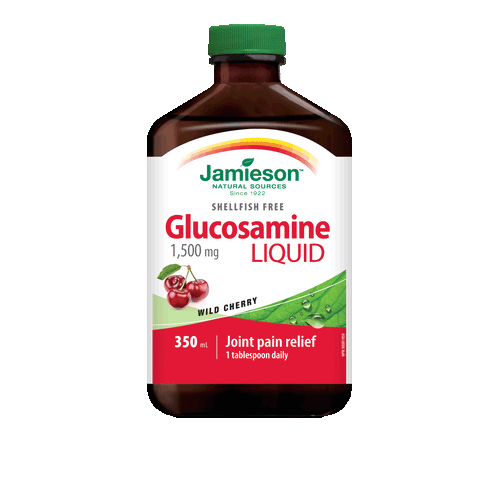 Liquid Glucosamine 1,500 mg — Shellfish Free — Wild Cherry, 350 ml