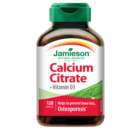 JAMIESON Calcium Citrate 250 mg with Vitamin D, 120 caplets