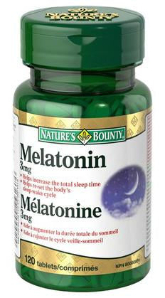 NATURE'S BOUNTY MELATONIN 3MG TABS 120'S