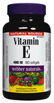Vitamin E, Natural Source, VALUE PACK, 400 IU, 180 softgels