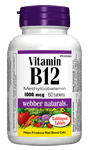 Vitamin B12, Methylcobalamin, 1000 mcg, 60 sublingual tablets