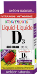 Vitamin D3 Kids Liquid, 400 IU, 35 ml liquid