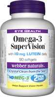 Omega-3 SuperVision, with 10 mg Lutein Daily, 90 softgels