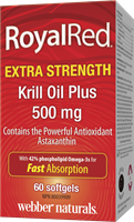 RoyalRed Extra Strength Omega-3 Krill Oil Plus, 500 mg, 60 softgels