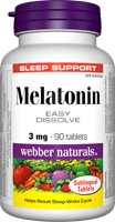 Melatonin, Easy Dissolve, 3 mg, 90 sublingual tablets