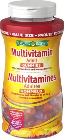 NATURE'S BOUNTY ADULT Value Size 150 GUMMIES 12'S
