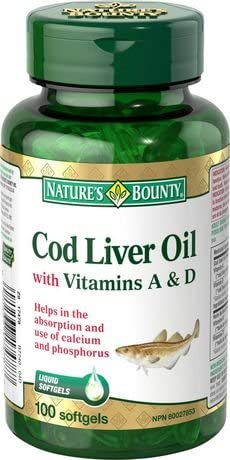 NATURE'S BOUNTY COD LVR OIL CP 100'S