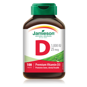 Jamieson Vitamin D 1,000 IU, 100 tabs