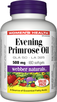 Evening Primrose Oil, 500 mg, 180 softgels