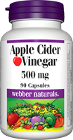 Apple Cider Vinegar, 500 mg, 90 capsules