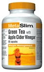 MetaSlim Green Tea with Apple Cider Vinegar, 200 mg, 90 capsules