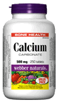 WEBBER Calcium Carbonate, 500 mg, 250 tablets