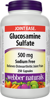 Glucosamine Sulfate, Sodium Free, 500 mg, 250 capsules