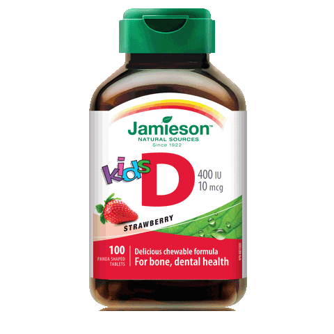 Kid's Chewable Vitamin D 400 IU — Natural Strawberry, 100 tabs