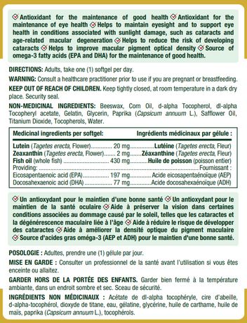 NATURE'S BOUNTY LUTEIN WITH OMEGA 45'S