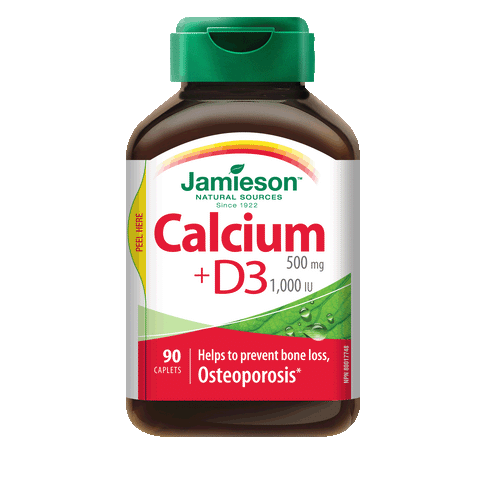 Calcium with Vitamin D — 500 mg Calcium with 1,000 IU Vitamin D , 90 caplets