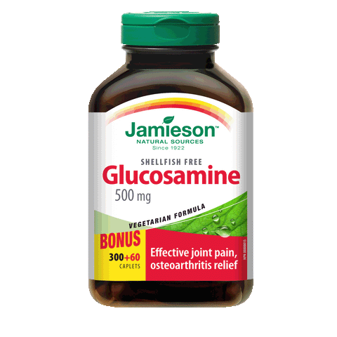 Glucosamine Sulfate 500 mg — Shellfish Free, 300 + 60 caplets