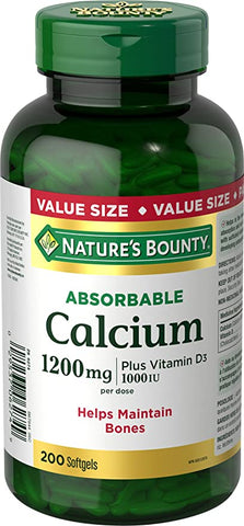 NATURE'S BOUNTY ABSORBABLE CALCIUM 200'S