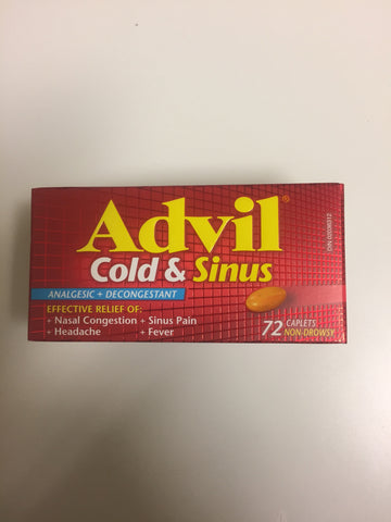 Advil Cold & Sinus Non-drowsy 72's