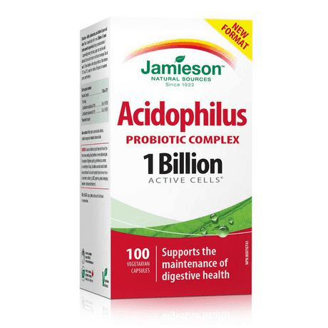 JAMIESON ACIDOPHILUS PROBIOTIC 1 BILLIONS 100 Caplets