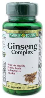 NATURE'S BOUNTY GINSENG COMPLEX CAPS 50'S